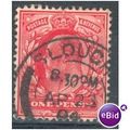GB stamps 1902-10 KEV11 - 1d SG219 Slough 10