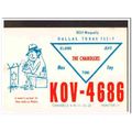 kov-4686 max chandler dallas texas 1960s cb qsl...