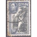 Ceylon stamps 1938 - SG391 - 20c Plucking Tea K...