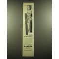 1938 Webster Golden Wedding Cigar Ad - art by Howard Baer