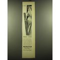 1938 Webster Golden Wedding Cigar Ad - art by Howard Baer Ad - Voguishly Slender