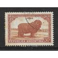 ARGENTINE REP 1936 30c BROWN & YELLOW PATAGONIA...