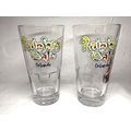 (2) Rainforest Cafe Orlando Heavy Glasses Beer/...