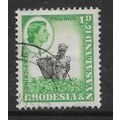 RHODESIA & NYASALAND 1959 1/2d TEA PICKING GREE...