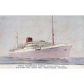 RMS Edinburgh Castle Union Line Antique Ship Po...