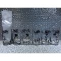 Vintage Antique Cars Black & Gold Collins Glass...