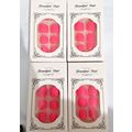 4 packs of False Toe Nails hot pink job lot Pre...