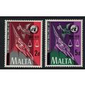 Malta 25th Anniversary of United Nations 2v 197...