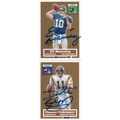 ELI MANNING & DUANTE CULPEPPER AUTO 2005 GIANTS...