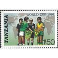 TANZANIA, FOOTBALL, Mexico World Cup, grey 1986...