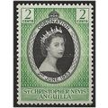 St Christopher & Nevis 1953 SG106 2c Black & Gr...