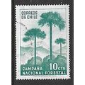 CHILE 1967 NATIONAL AFFORESTATION 10c GREEN PIN...