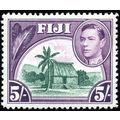 Fiji KGVI 1938 5s Green & Purple Mounted Mint M...