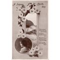 1916 Song Postcard a Joyous Birthday Cascade Yo...