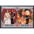 Cook islands Sg027 - 028 $1 PAIR O.H.M.S mint n...