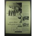 1957 Royal Air Force Ad - Great effort finds great reward