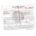 DOG LICENCE certificate BRADENSTOKE, WILTSHIRE....