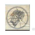 Stamps In Motion 4 1/8"X4 1/4" Mounted Wooden R...
