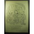 1950 Kimberly-Clark Levelcoat Printing Paper Ad - cartoon by Chon Day