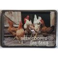 Been Cooped Up Too Long Metal Fridge Magnet