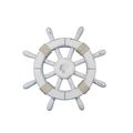 Pack Of 2] Rustic White Decorative Ship Wheel W...
