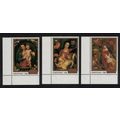 Cook Is. Paintings by Rubens Christmas 3v Corne...