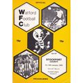 WATFORD v STOCKPORT COUNTY LEAGUE DIVISION 4 1977/78