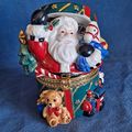 SANTA CLAUS TRINKET BOX Ceramic Ceramic jewelry...