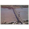 THE SEVERN BRIDGE being built Beachley side sho...