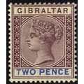 Gibraltar QV 1898 2d Brown Purple & Ultramarine...