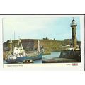 Yorkshire WHITBY Harbour Entrance & mv LYS-CON ...