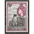 Tristan Da Cunha 1954 SG16 1 1/2d Black & Reddi...