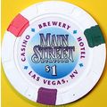 Main Street. $1 Casino Chip. Las Vegas, NV. N55.