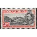 Ascension Island 1938 SG41 2d Black & Red-Orang...