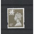 Wales.W77 41p Grey-Brown.Unmounted Mint.Aug25
