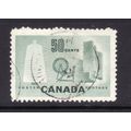 CANADA 1953 SG 462 50c DEEP BLUISH GREEN TEXTIL...