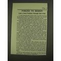 1903 Postum Grape-Nuts Ad - Forced to Resign