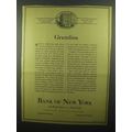 1942 Bank of New York Ad - Gremlins