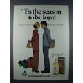 1970 Ballantine's Scotch Ad - Tis the Season