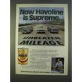1979 Texaco Havoline Supreme 10W-40 Motor Oil Ad