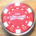 Budweiser Beer Poker Chip Golf Ball Marker - Re...