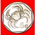 CRAB (1991-2007): MALTA ★ 5 CENTS 1991 MINT LUS...