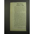 1953 New York State Tourism Ad - Pilot house without a ship