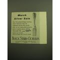 1958 Black Starr & Gorham Threaded Antique Silverware Advertisement