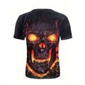 Men's XL Gothic Graphic Tee SKULL LAVA T-Shirt ...