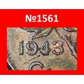 Ⰶ WAR (1939-1945): CANADA ★ 1 CENT 1943 UNCOMMO...