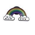 Rainbow Enamel Pin Badge 3.1cm x 1.6cm Fun Lape...
