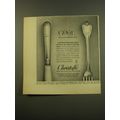 1961 Christofle Germain Silverware Advertisement