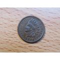 1891 USA 1 Cent Indian Head Coin
