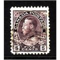 CANADA 1922 5c VIOLET SG 250 FINE USED #2